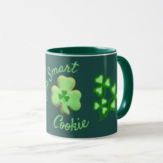 Irland/Irisch grüner Shamrock, ein cleverer Keks/G Tasse