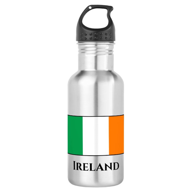 Irland (irische Flagge) Edelstahlflasche (Vorderseite)