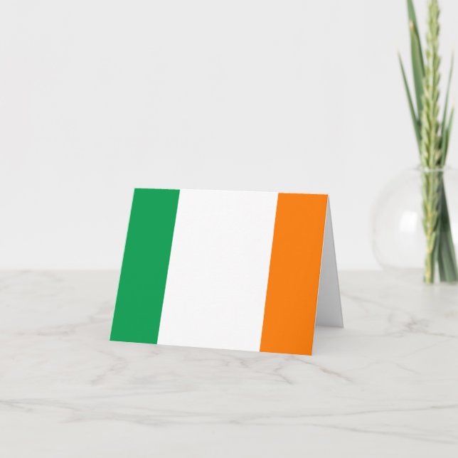 Irland (irische Flagge) Karte (Vorderseite)