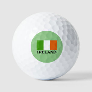 Irland, irische Flagge, mit Golfball