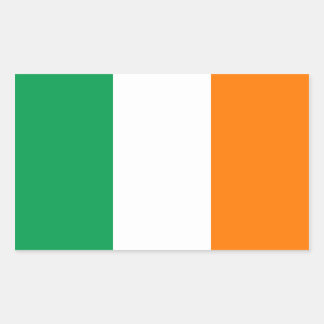 Irland/irische Flagge Rechteckiger Aufkleber
