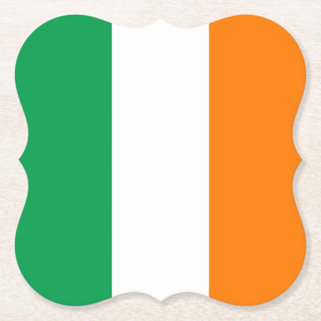Irland (irische Flagge) Untersetzer (Vorderseite)