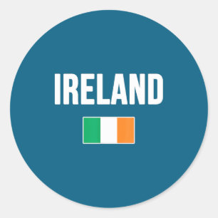Irland Irisches Flaggen-Souvenir Runder Aufkleber