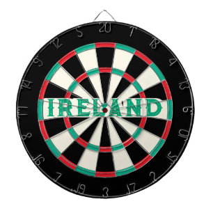 IRLAND Irisches klassisches altes Design grüner Te Dartscheibe