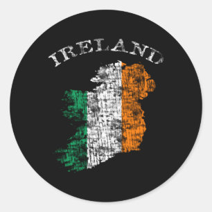 Irland Irish Flag Colors Runder Aufkleber