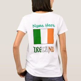 Irland: Irish Flag Green Personalization Women's T-Shirt
