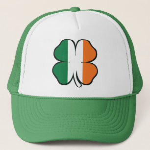 Irland Irish Flag Kleeblatt Clover St Patricks Day Truckerkappe