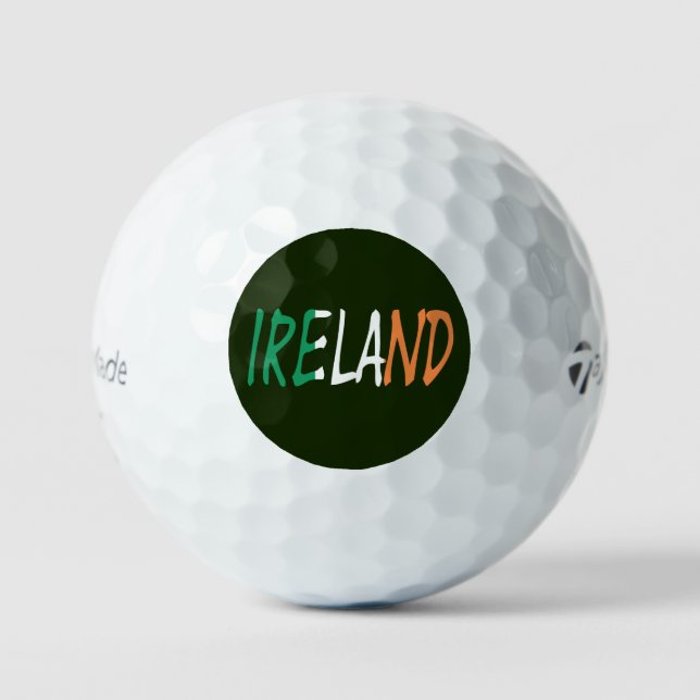 Irland: Irish Flag tmtp5 gbcnt Golfball (Vorderseite)