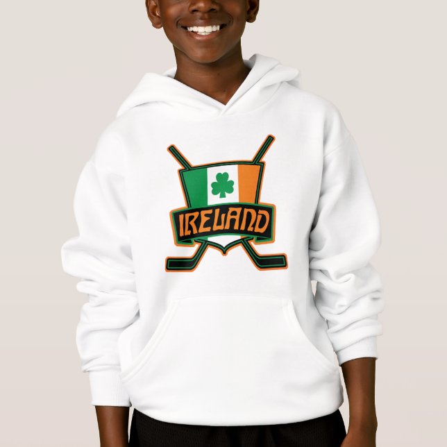 Irland Irish Ice Hockey-Logo Hoodie (Vorderseite)