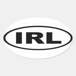 Irland - IRL - Europäer Ovaler Aufkleber