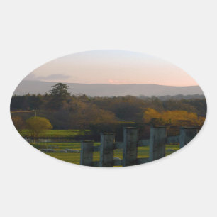 Irland ist schön ovaler aufkleber