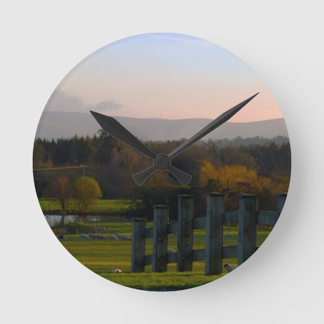 Irland ist schön runde wanduhr (Vorderseite)