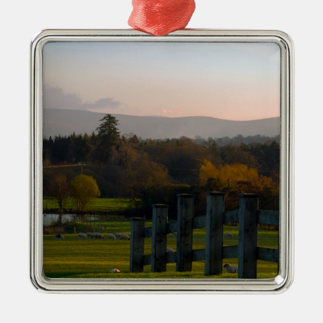 Irland ist schön silbernes ornament (Vorne)