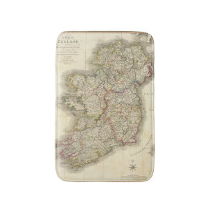 Irland-Karte Badematte