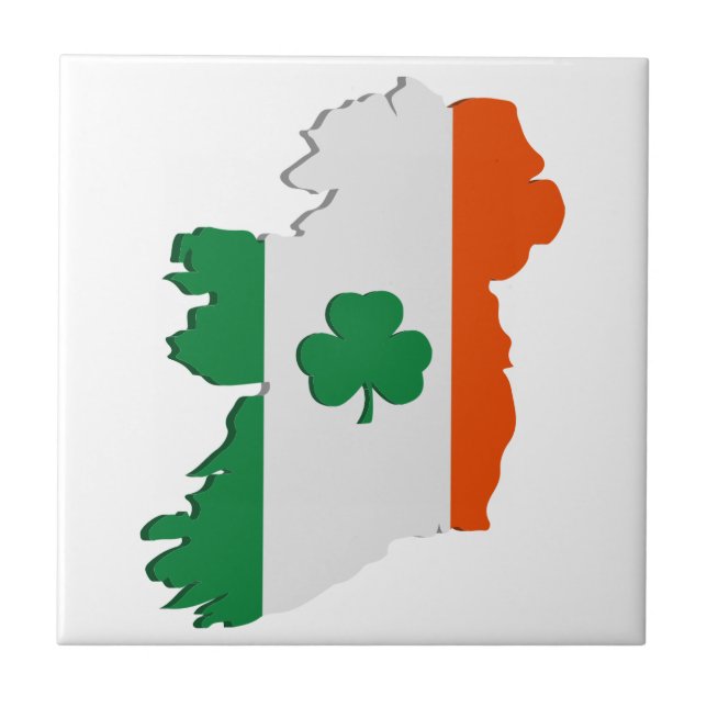 Irland-Karte Fliese (Vorderseite)