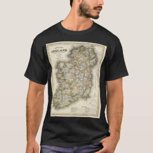 Irland Karte - Irish Eire Erin Historic Map T-Shirt