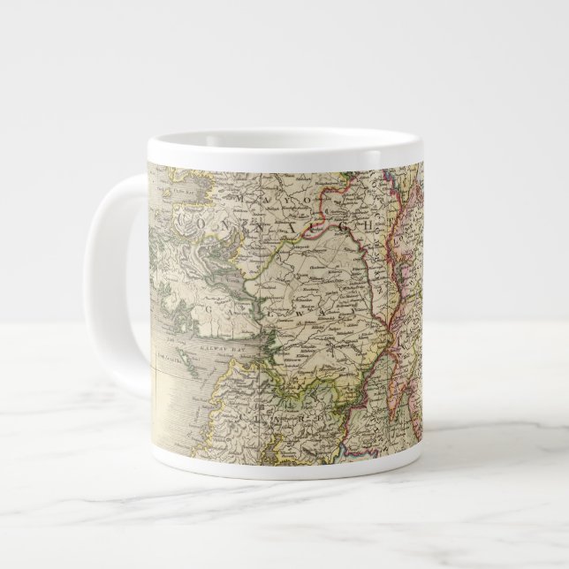 Irland-Karte Jumbo-Tasse (Vorderseite Links)