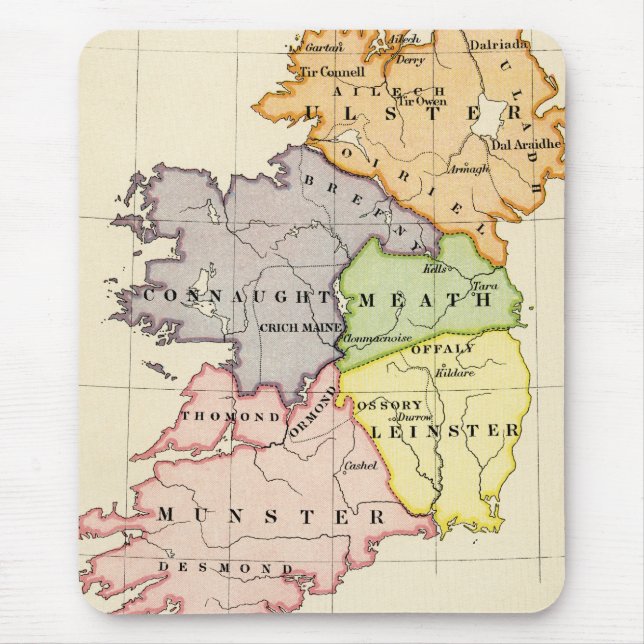 Irland-Karte Mousepad (Vorne)