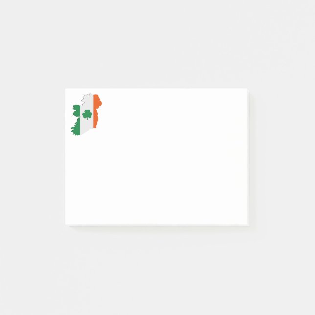 Irland-Karte Post-it Klebezettel (Vorderseite)