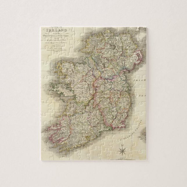 Irland-Karte Puzzle (Vertikal)