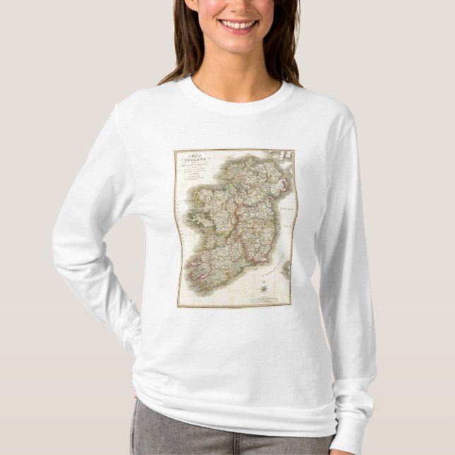 Irland-Karte T-Shirt (Vorderseite)