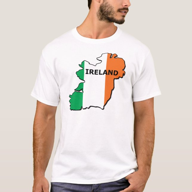 Irland-Karte T-Shirt (Vorderseite)