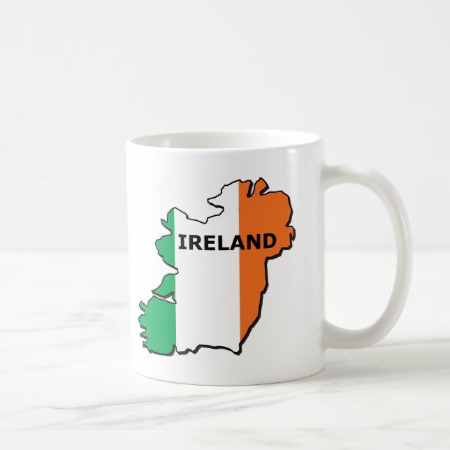 Irland-Karte Tasse (Rechts)