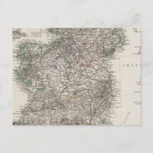 Irland Karte von Stieler