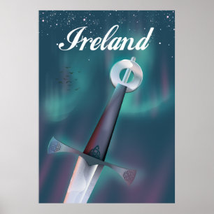 irland keltisches Schwert Poster
