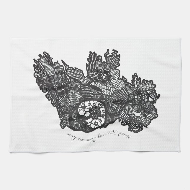 Irland Kenmare Lace Print Teetuch Geschirrtuch (Horizontal)