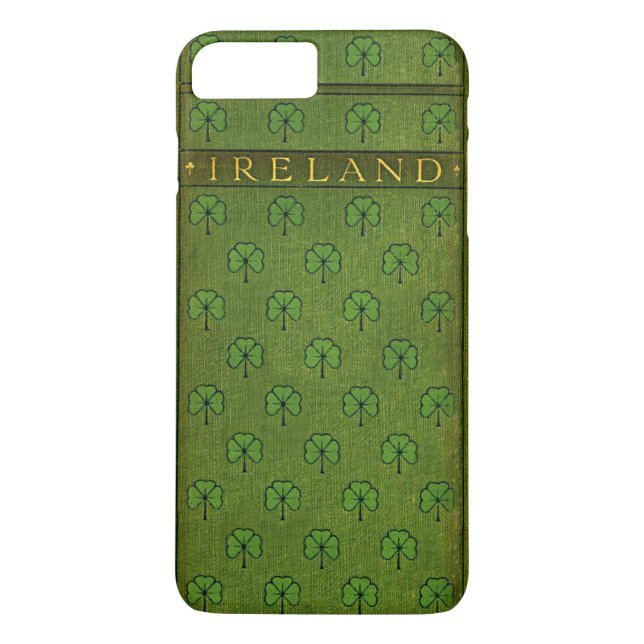 Irland-Kleeblatt-alter Bucheinband Case-Mate iPhone Hülle (Rückseite)