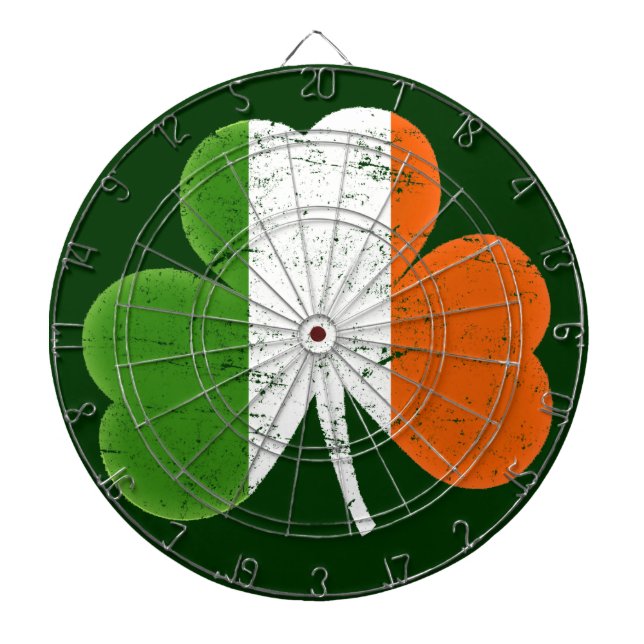Irland-Kleeblatt Dartscheibe (vorne)