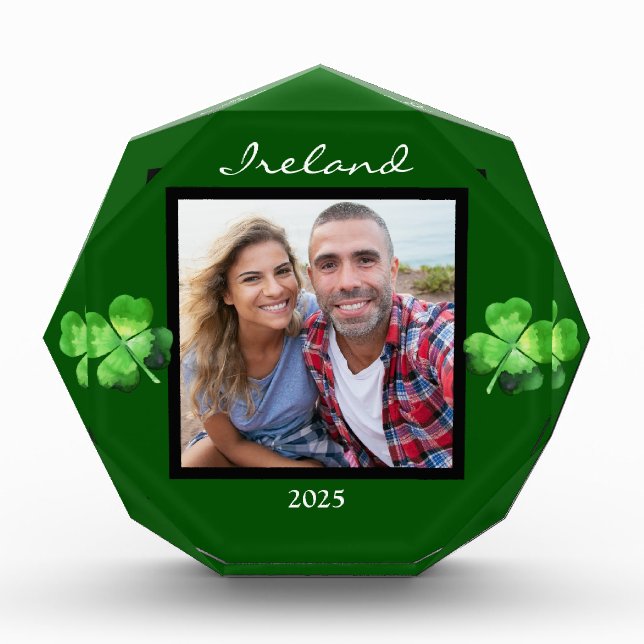 Irland Kleeblatt Foto Block (Vorderseite)