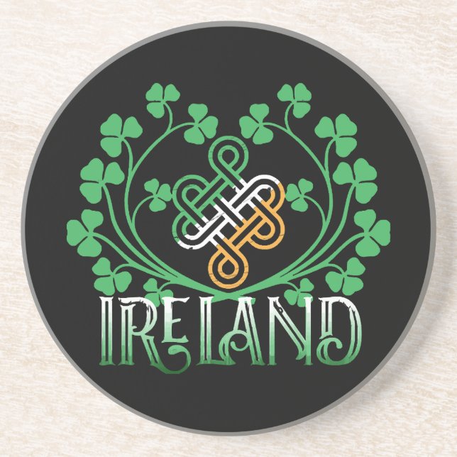 IRLAND-KLEEBLATT GETRÄNKEUNTERSETZER (Vorne)
