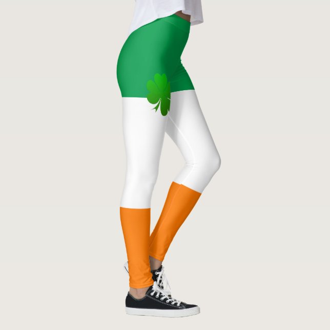 Irland & Kleeblatt, Irish Flag Mode / Sport Leggings (Rechts)