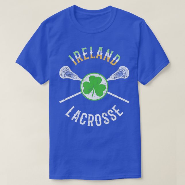 Irland Kleeblatt Irish Lacrosse T-Shirt (Design vorne)