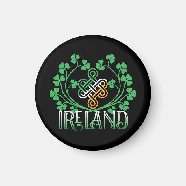 IRLAND-KLEEBLATT MAGNET (Vorne)