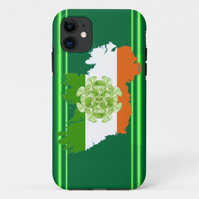 Irland Kleeblatt Spin von Kenneth Yoncich Case-Mate iPhone Hülle (Rückseite)