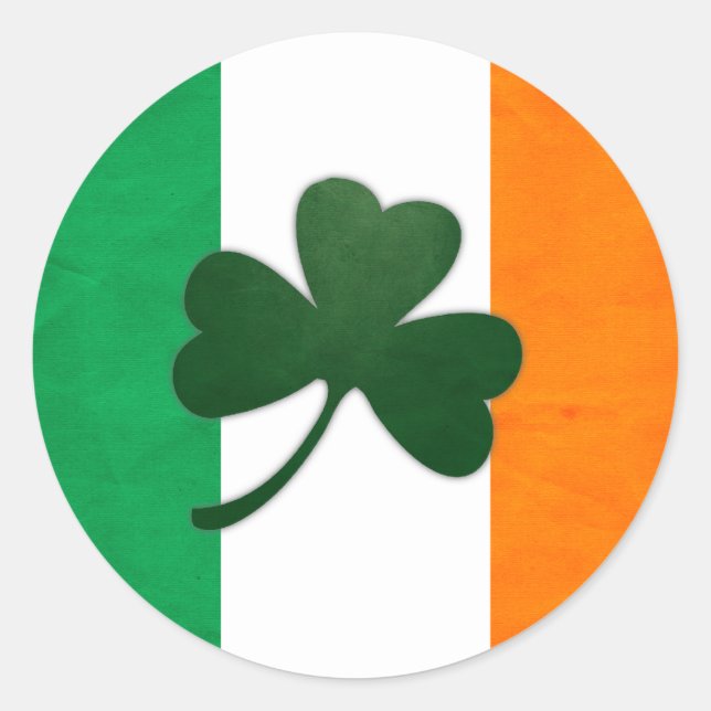 Irland Kleeblatt Sticker (Vorderseite)