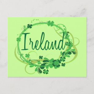 Irland Kleeblatts Postkarte