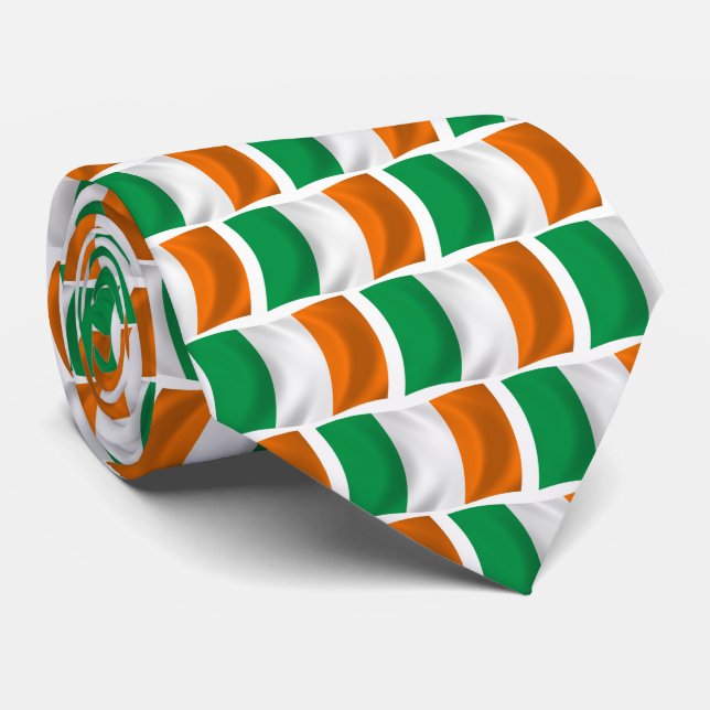 Irland Krawatte der Flagge (Gerollt)