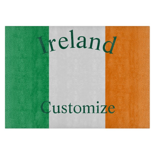 Irland Landesflagge Thunder_Cove Schneidebrett (Vorderseite)
