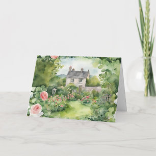Irland Landgarten Klapp-Grußkarte Karte