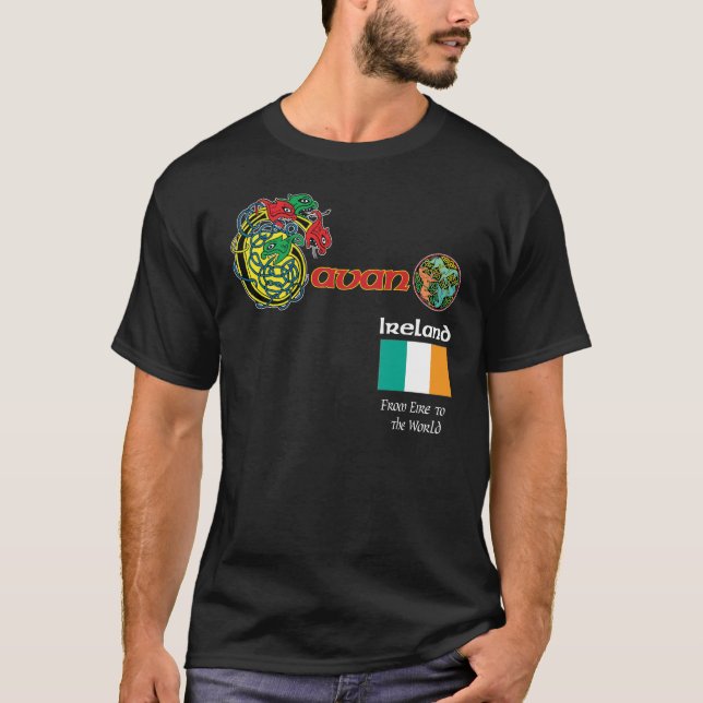 Irland-Landkreis Cavan Dunkelheits-T-Shirt T-Shirt (Vorderseite)