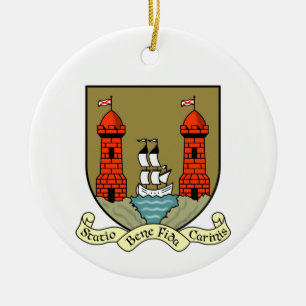 Irland Landkreis Cork Weihnachtsdekoration Keramik Ornament