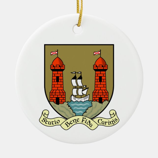 Irland Landkreis Cork Weihnachtsdekoration Keramik Ornament (Vorne)