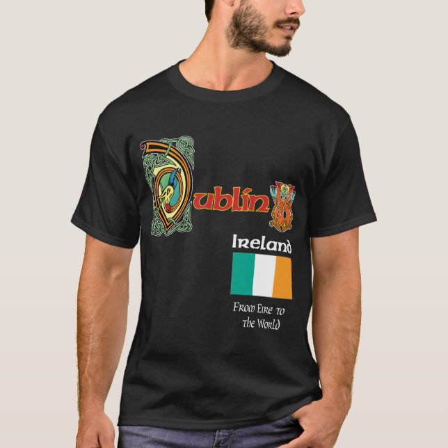 Irland-Landkreis-Dublin-Dunkelheits-T-Shirt T-Shirt (Vorderseite)