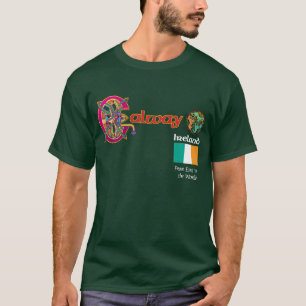 Irland-Landkreis-Galway-Dunkelheits-T-Shirt T-Shirt