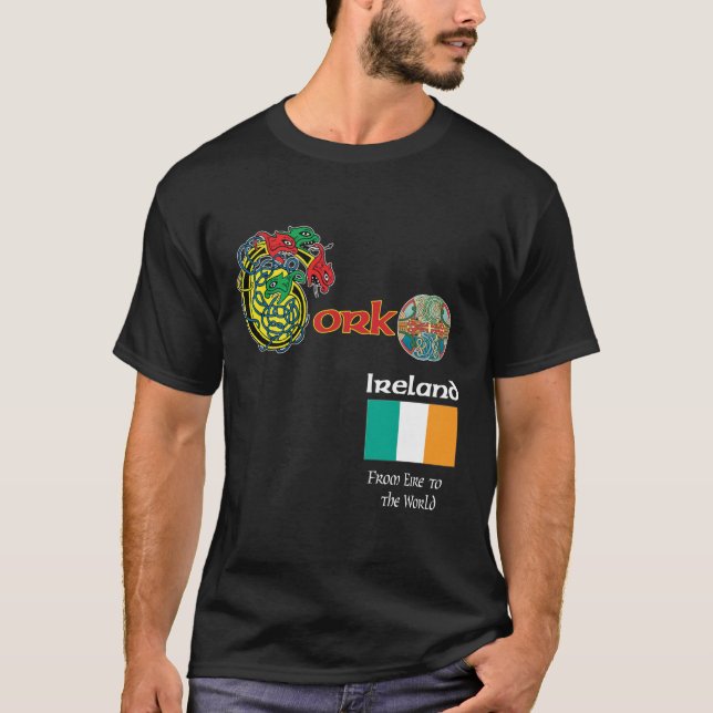 Irland-Landkreis-Korken-Dunkelheits-T-Shirt T-Shirt (Vorderseite)
