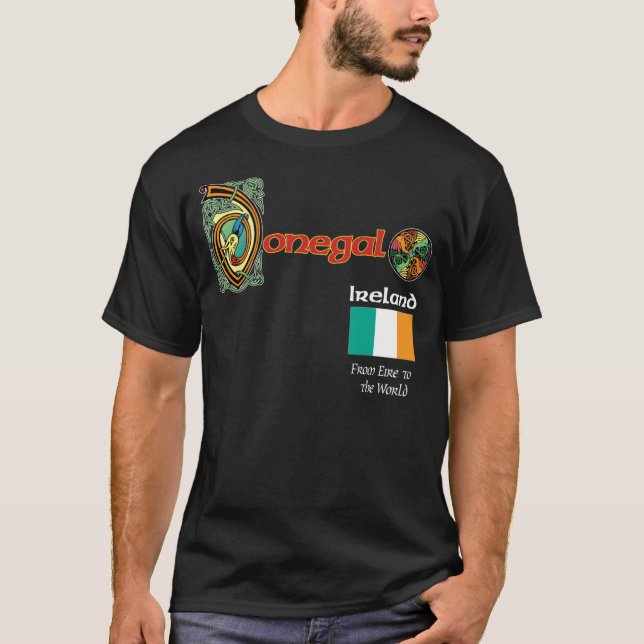 Irland-Landkreisdonegal-Dunkelheits-T-Shirt T-Shirt (Vorderseite)